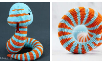 Curvy Striped Snake Amigurumi Free Crochet Pattern