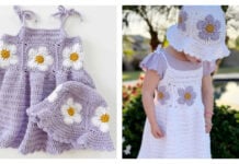 Field of Daisies Sun Dress and Hat Set Free Crochet Pattern