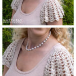 Lace Sleeves on a Tank Top Free Crochet Pattern and Video Tutorial