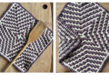 Mosaic Starburst Washcloth Free Crochet Pattern and Video Tutorial