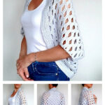 Open Shell Cocoon Cardigan Free Crochet Pattern