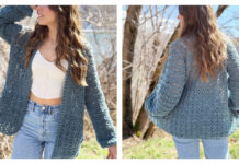 Towhee Cardigan Free Crochet Pattern and Video Tutorial