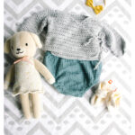 Wrap and Tie Baby Sweater Free Crochet Pattern