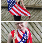 American Flag Freedom Shawl Crochet Pattern