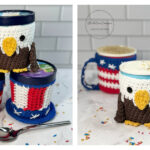 Americana Ice Cream Cozies Free Crochet Pattern