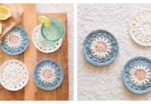 Boho Bloom Coasters Free Crochet Pattern and Video Tutorial