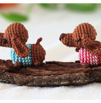 Dachshund Dog Amigurumi Free Crochet Pattern