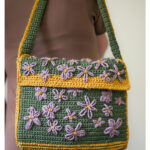 Embroidered Flower Bag Free Crochet Pattern
