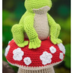 Frog on a Mushroom Amigurumi Free Crochet Pattern