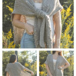Reverie Ruana Wrap Free Crochet Pattern
