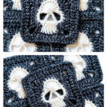 Solid Skull Granny Square Free Crochet Pattern
