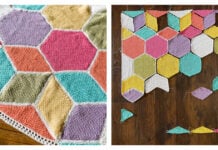 Tumbling Hexagons Blanket Free Crochet Pattern