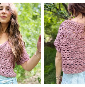 Boxy Blooms Cardigan Free Crochet Pattern