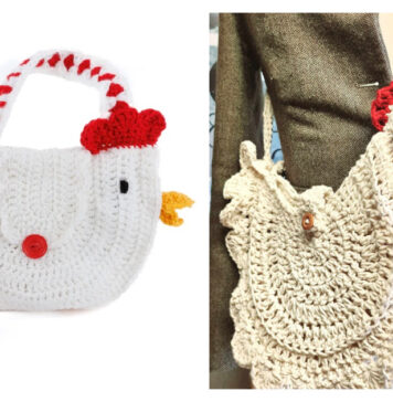 Chicken Shaped Bag Crochet Patterns