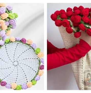Flower Bouquet Blanket Crochet Patterns