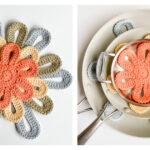 Flower Power Pan Protectors Free Crochet Pattern and Video Tutorial