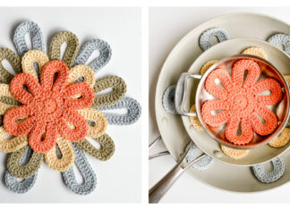 Flower Power Pan Protectors Free Crochet Pattern and Video Tutorial