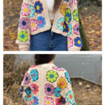 Frieda African Flower Cardigan Crochet Pattern