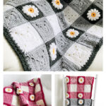 Gingham & Daisies Baby Blanket Crochet Pattern and Video Tutorial