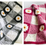 Gingham & Daisies Baby Blanket Crochet Pattern and Video Tutorial