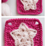 Little Twinkle Star Granny Square Free Crochet Pattern