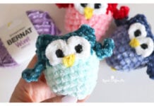 Mini Owl Keychains Free Crochet Pattern and Video Tutorial
