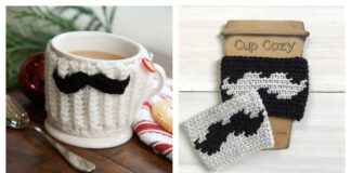 Mustache Mug Hug Free Crochet Patterns