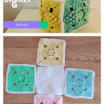 Popcorn Stitch Square Basket Free Crochet Pattern and Video Tutorial