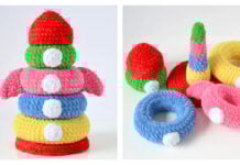 Space shuttle Stacking Toy Free Crochet Pattern