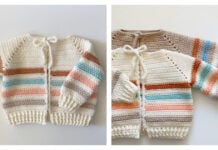 Stripes Baby Sweater Free Crochet Pattern and Video Tutorial
