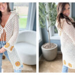 Sunny Sunflower Cardigan Free Crochet Pattern