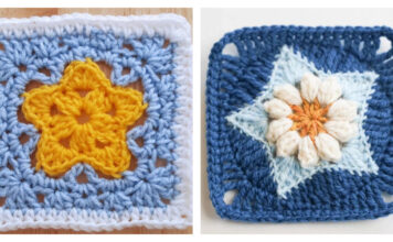 Twinkle Star Granny Square Crochet Patterns