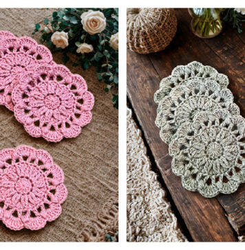 Daisy Days Coasters Free Crochet Pattern