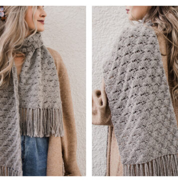 Dandelion Meadow Scarf Free Crochet Pattern