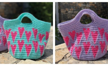 Hooked on Love Bag Free Crochet Pattern