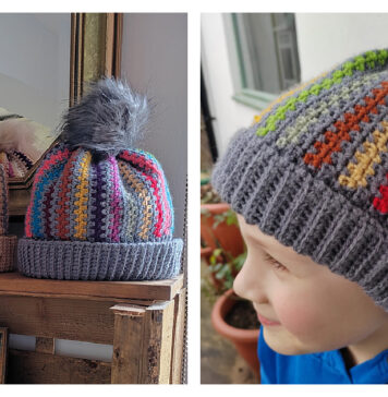 Sassy Scrappy Beanie Free Crochet Pattern