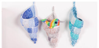 Shell Hanging Basket Free Crochet Pattern
