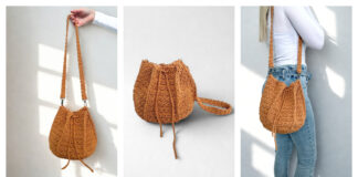 Six Rectangles Bag Free Crochet Pattern and Video Tutorial