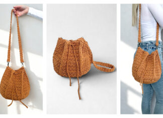 Six Rectangles Bag Free Crochet Pattern and Video Tutorial