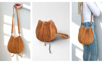 Six Rectangles Bag Free Crochet Pattern and Video Tutorial