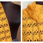 Tulip Garden Scarf Free Crochet Pattern and Video Tutorial