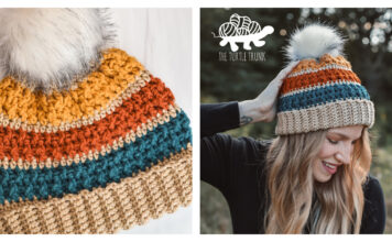 Bonfire Beanie Free Crochet Pattern and Video Tutorial