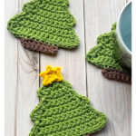 Christmas Tree Coaster Free Crochet Pattern