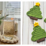 Christmas Tree Holiday Coaster Crochet Patterns