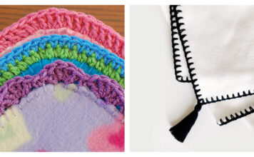 Fleece Blanket Edging Crochet Patterns