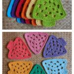 Granny Tree Coaster Crochet Pattern