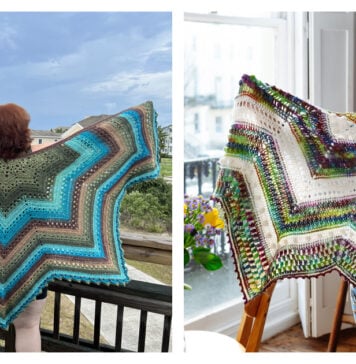 Star Shaped Shawl Crochet Patterns
