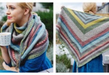 Tunisian Sampler Shawl Free Crochet Pattern