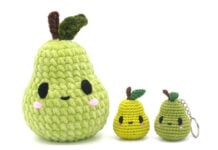 Pear Amigurumi Free Crochet Pattern and Video Tutorial